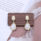 Vintage Moonstone Water Drop Earrings