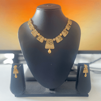 Geometric Gold-Plated Necklace