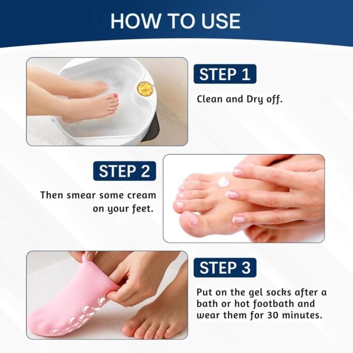 How to use Silicone Gel Spa Socks