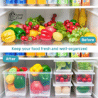 Before after freezer storage container