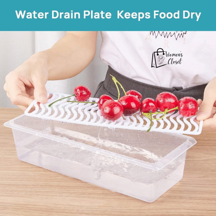 freezer storage container Water drain