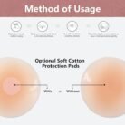 Reusable Nipple Covers Method of use